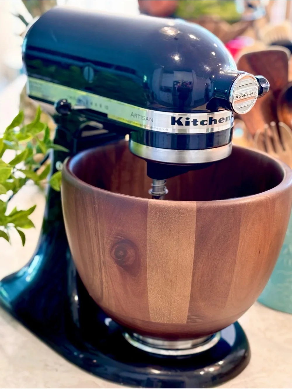 Wood Mixing Bowl For KitchenAid Stand Mixers (Brand New)